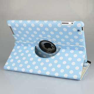   Pattern Smart Cover Leather Case w/ 360° Rotating Swivel Stand  