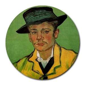  Portrait of Armand Roulin By Vincent Van Gogh Round Mouse 