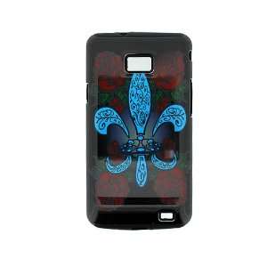   Hybrid Case Blue French Lily Cover Case Cell Phones & Accessories