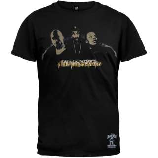 Death Row Records   Hip Hop History Foil T Shirt  
