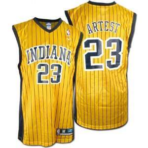  Ron Artest Gold Reebok NBA Replica Indiana Pacers Jersey 