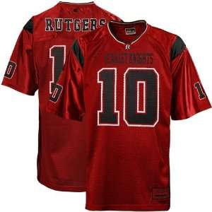 Rutgers Scarlet Knights #10 Scarlet Rivalry Football Jersey  