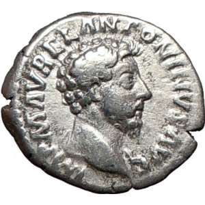 MARCUS AURELIUS 161AD Silver Authentic Ancient Roman Coin Forethought 