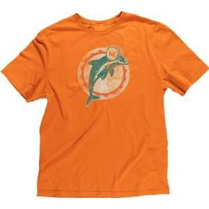 Reebok Miami Dolphins Super Soft Big Retro Logo T Shirt:  