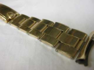 1960s Rolex 14K GF Oyster Riveted Watch Bracelet  
