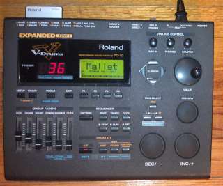 Roland TD 10 Expanded TDW 1 Drum Module Brain +Mem Card  