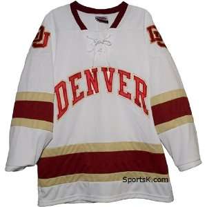  Denver Pioneers Home White Jerseys: Sports & Outdoors
