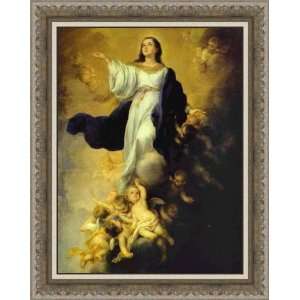 The Assumption of the Virgin by Bartolome Esteban Murillo   Framed 