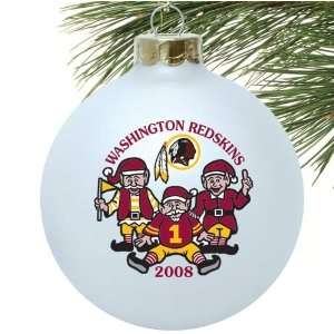  Washington Redskins White 2008 Collectors Series Ornament 