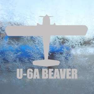 U 6A BEAVER Gray Decal Military Soldier Window Gray 