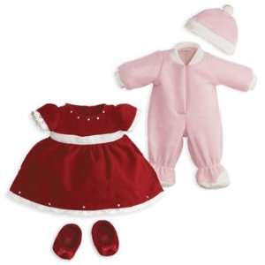  North American Bear Rosy Cheeks Doll Holiday Dress Set 