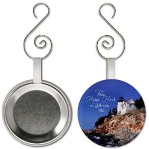  BASS HARBOR HEAD Scenic Lighthouse 2.25 inch Button Style 