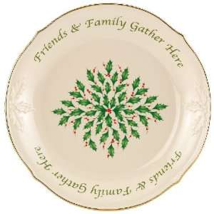  Lenox Holiday Friends & Family Gather Here Dessert Platter 