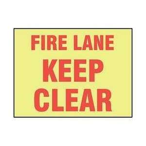  Safety Sign,fire Lane Keep Clear   ACCUFORM: Office 