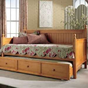  Fashion Bed Group Casey Daybed in Honey Maple: Home 