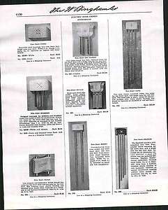 1950 ad Rittenhouse Electric Door Chime Bell Store Display Boards 2 