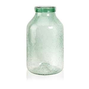  Cadell Large Green Bubble Glass Jar: Home & Kitchen