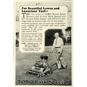  1929 Ad Toro Park Special Push Power Lawn Mower Park Jr 