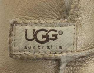   Australia Gold Metallic Leather Erin Infant Boots Size Medium  