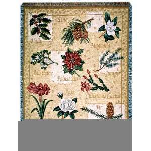  Winter Greetings Holiday Afghan Throw Tapestry