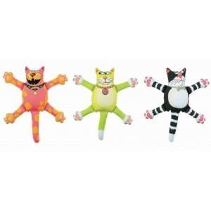   Pet Assorted Mini Bossy Cats Dog Toy 645344   Pack of 3