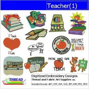 Digitized Embroidery Designs   Teacher(1)   CD