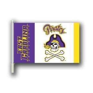   Pirates CAR FLAG w/Wall Brackett Set of 2   NCAA: Sports & Outdoors