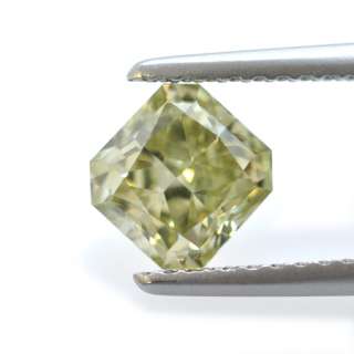 Fancy Grayish Yellowish Green 1.05 Carat Diamond GIA Certificate 