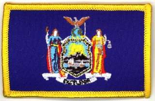 New York STATE Flag Iron on Patch Embroidery NY  