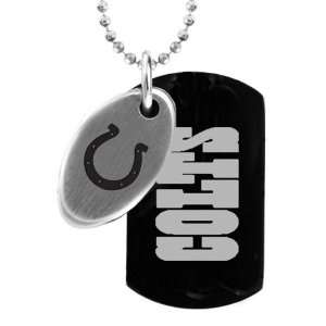 NFL Indianapolis Colts 2 Piece Two Tone Stainless Steel Sports Dog Tag 