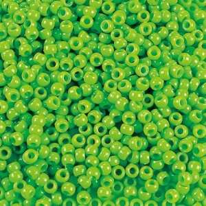  1/2 Lb Of Lime Green Pony Beads   Art & Craft Supplies 