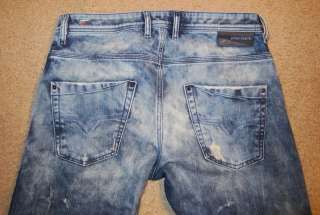New 100% Mens Diesel Krooley 8N1 Denim Jeans 32x32 *Blue Eyecons 2010 
