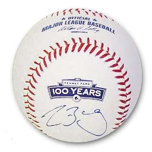  Boston Red Sox Clay Buchholz Autographed Fenway Park 100th 