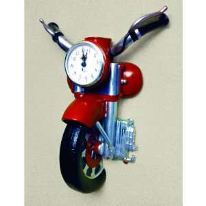  Creative Motion Motorcycle Wall Clock: Home & Kitchen