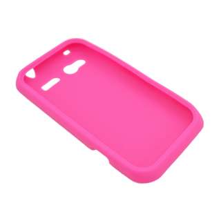 For HTC Radar 4G/Omega Soft Silicone SKIN Protector Cover Case Pink 