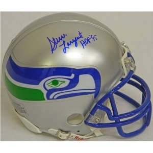 Steve Largent Autographed/Hand Signed Seahawks T/B Riddell Mini Helmet 