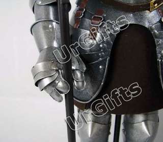 Medieval Knight Armor Vintage Art Bar Decor Hand Made Metal Figure D 