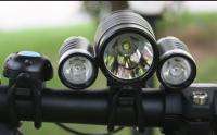 3x CREE XM L T6 2400 Lumens LED +2x XPE R2 LED Bike Bicycle Light Lamp 