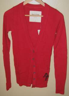 NEW Abercrombie & Fitch Womens Hailey 100% Cashmere Cardigan Sweater 