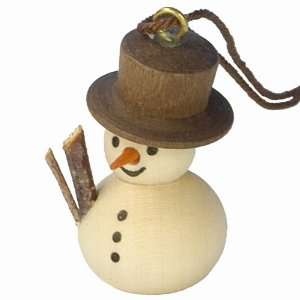  Christian Ulbricht Wooden Snowman Christmas Ornament