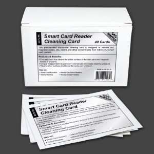   Smart Card Reader Cleaning Cards (40 / Box)
