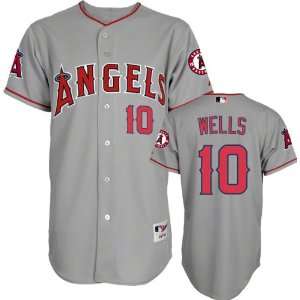 Vernon Wells Jersey: Adult Majestic Road Grey Authentic 