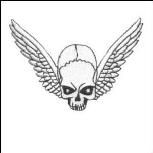   WITH WINGS Embroidered Cool Biker Vest Patch 