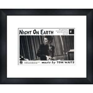 TOM WAITS Night On Earth   Custom Framed Original Ad   Framed Music 