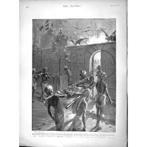  1897 Plague Bombay Hindoos Dead Burning Ghauts India