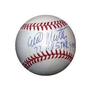Willie Montanez Autographed/Hand Signed MLB Baseball inscribed 77 All 