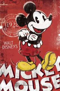 DISNEY POSTER ~ MICKEY MOUSE NO FINER SINCE 1928 Walt  