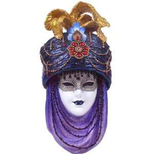  Carnival Mask with Turban Wall Plaque Toys & Games