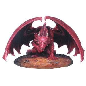 The Red Dragon Fantasy Sculpture 