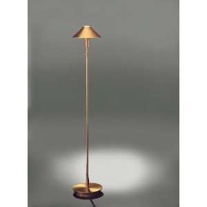   Brushed and Polished Brass Cone Shade Floor Lamp: Home Improvement